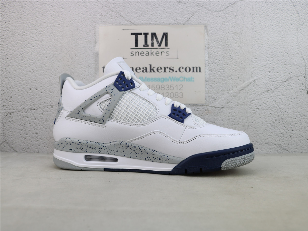 GX Batch Air Jordan 4 Retro White Midnight Navy DH6927-140